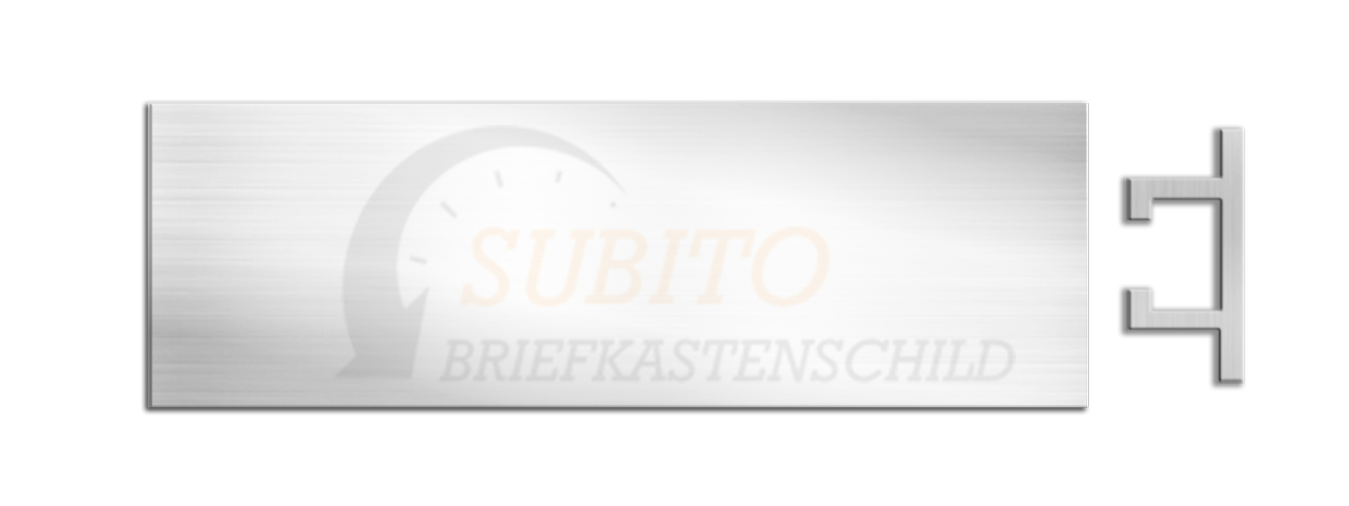 Briefkastenschild Stebler 70 x 20 Alu
